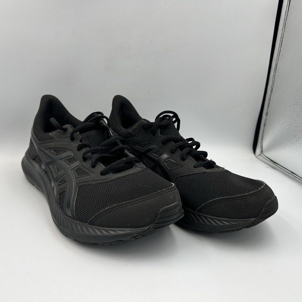 Asics Jolt Running Shoes Sneakers Triple Black Extra Wide Men's Size 9 EUC